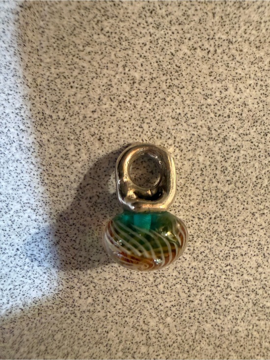 Trollbeads Jewelry - Trollbead Green Glass Bead Charm Pendant - Women's Jewelry